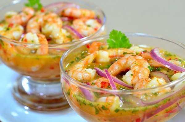 Receita de Ceviche de Camarão