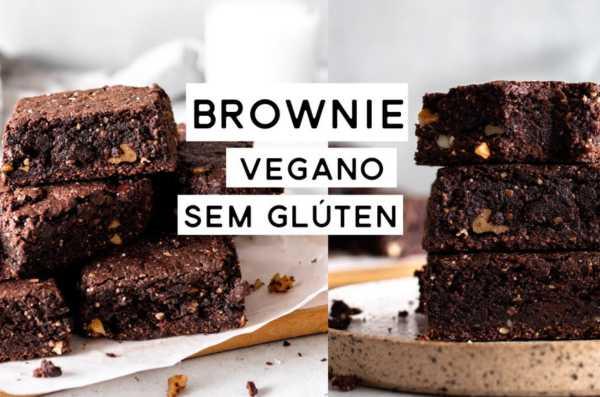 Brownie Sem Glúten e Sem Lactose com Casquinha Crocante