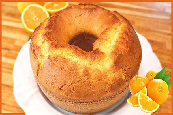 Receita de Bolo de Laranja com a Fruta